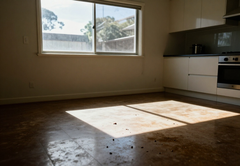 Cockroach infestation in a Lewisham kitchen before treatment